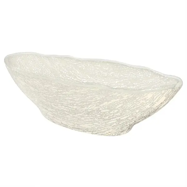 Boat Shaped Serving Dish - Serving Bowls | MyGlassStudio - 3/4 View