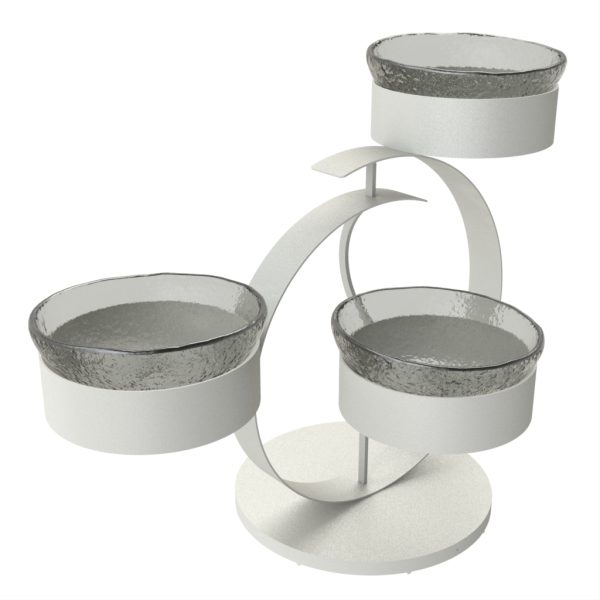 3 Tier Bowl Stand - Serving Stands | MyGlassStudio - Side View