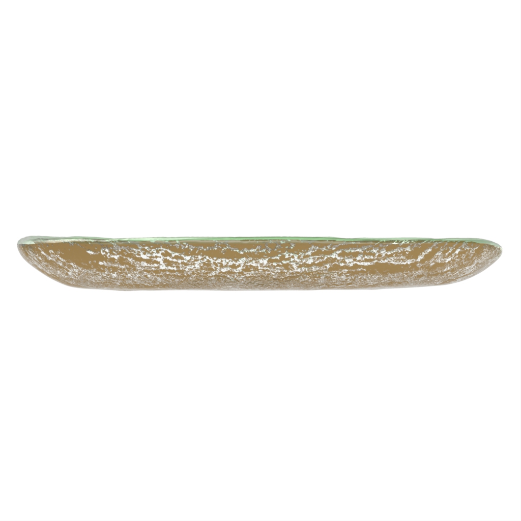 Square Tapas Plates - Side Plates | MyGlassStudio - Side View