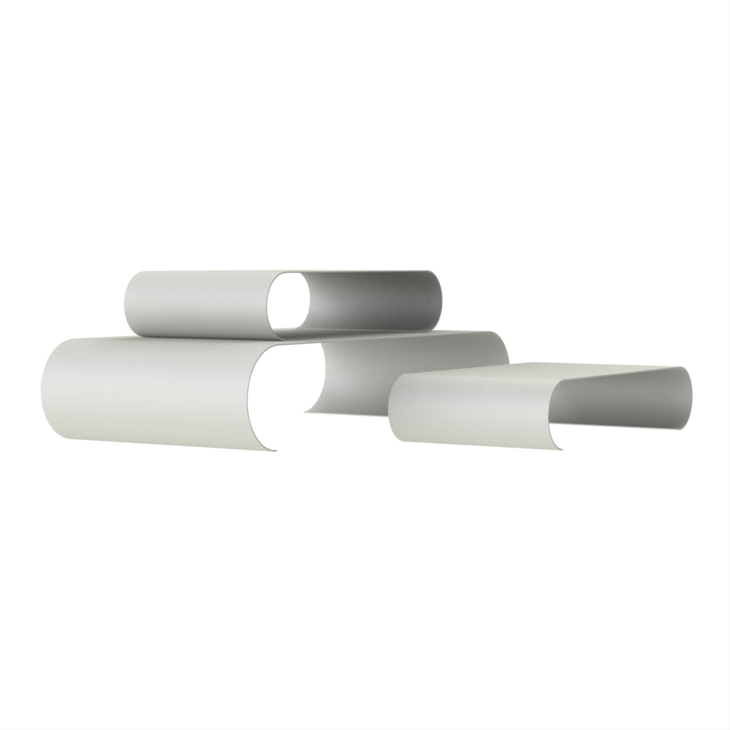 Buffet Risers - Buffet Stands | MyGlassStudio - Side View