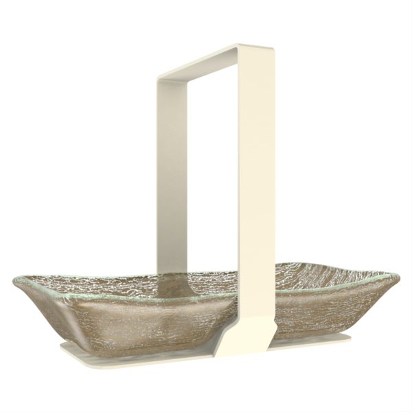 Double Nut Bowl - Snacks Serveware | MyGlassStudio - 3/4 View