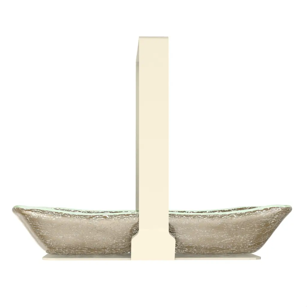 Double Nut Bowl - Snacks Serveware | MyGlassStudio - Side View