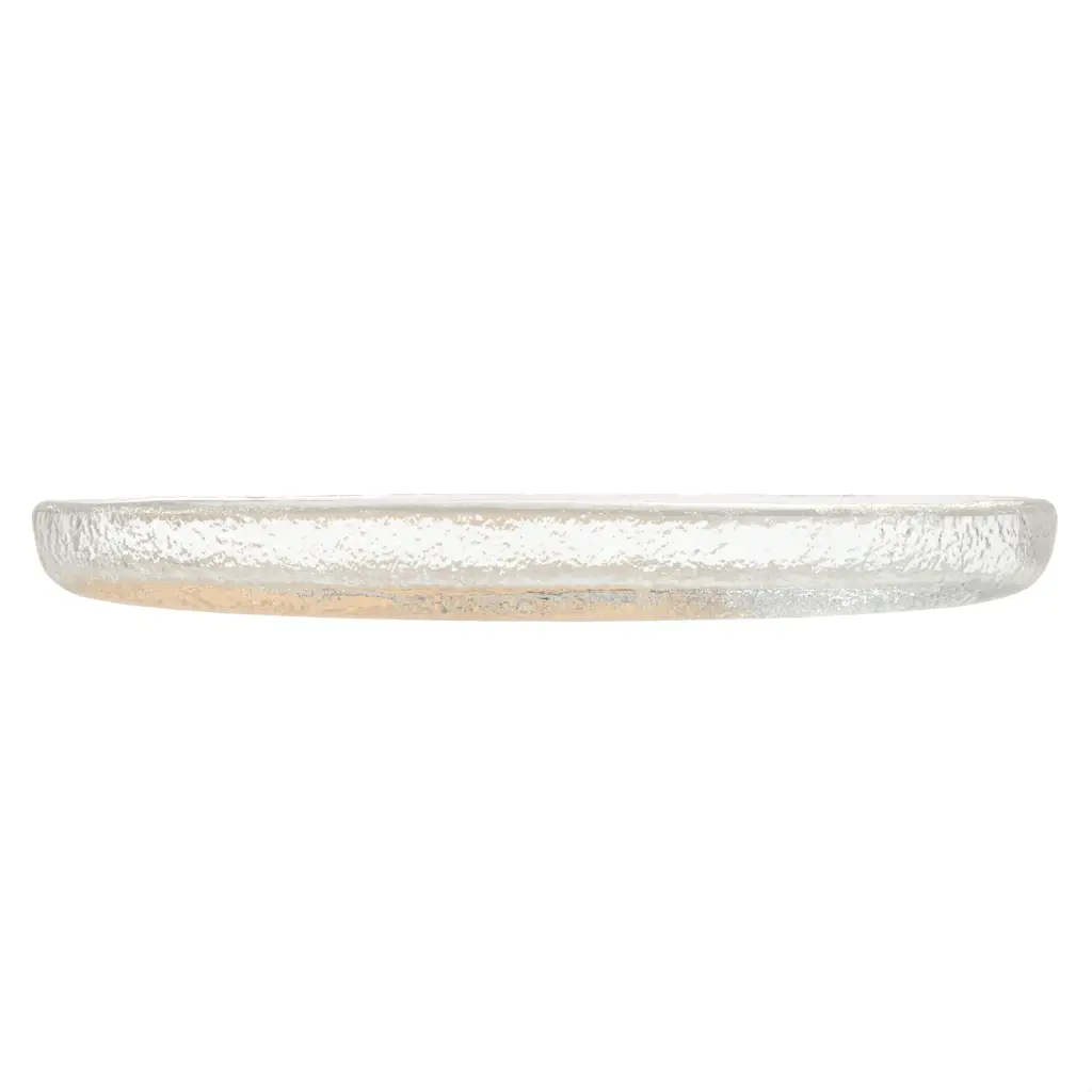 Glass Appetizer Plates - Side Plates | MyGlassStudio - Side View