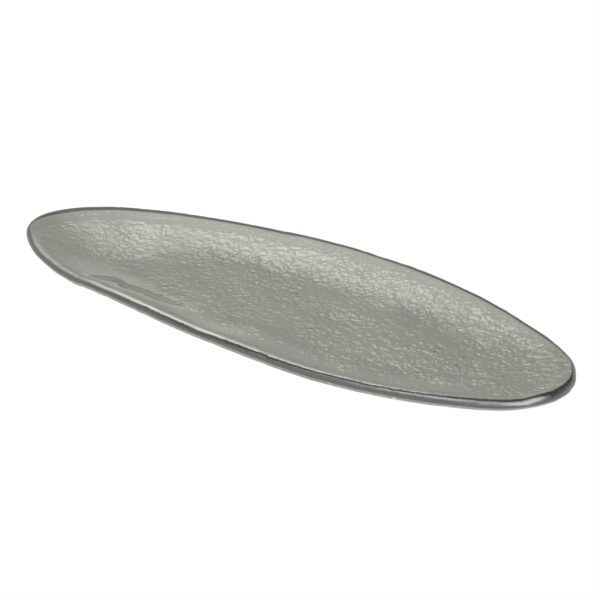 Glass Serving Platter - Buffet Serveware | MyGlassStudio - 3/4 View