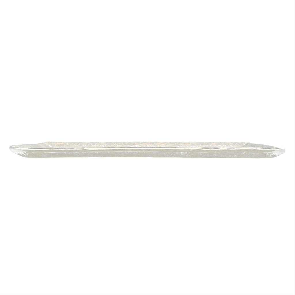 Large Glass Platter - Buffet Serveware | MyGlassStudio - Side View