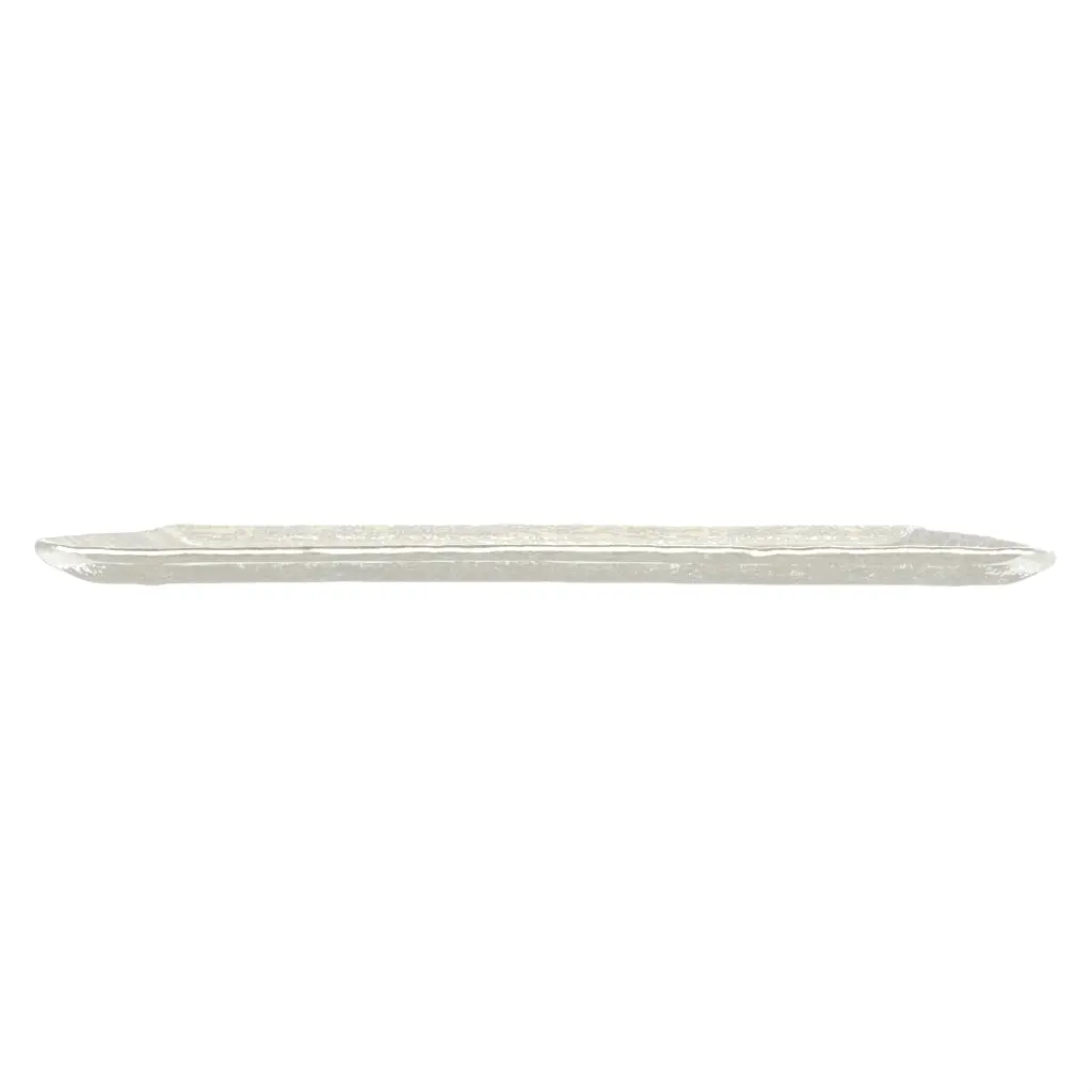 Large Glass Platter - Buffet Serveware | MyGlassStudio - Side View