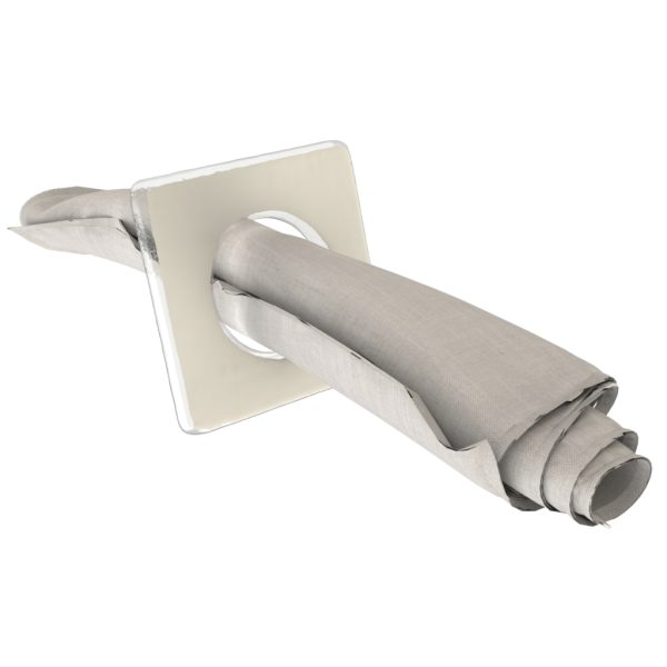 Modern Napkin Rings - Dining Table Setting | MyGlassStudio - 3/4 View
