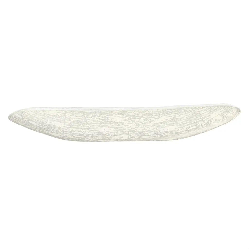 Olive Boat Serving Dish - Snacks Serveware | MyGlassStudio - Side View