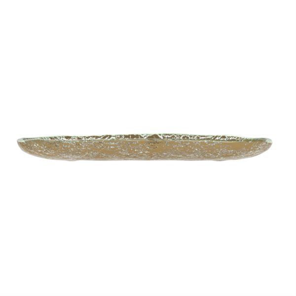 Oval Appetizer Plates - Side Plates | MyGlassStudio - Side View