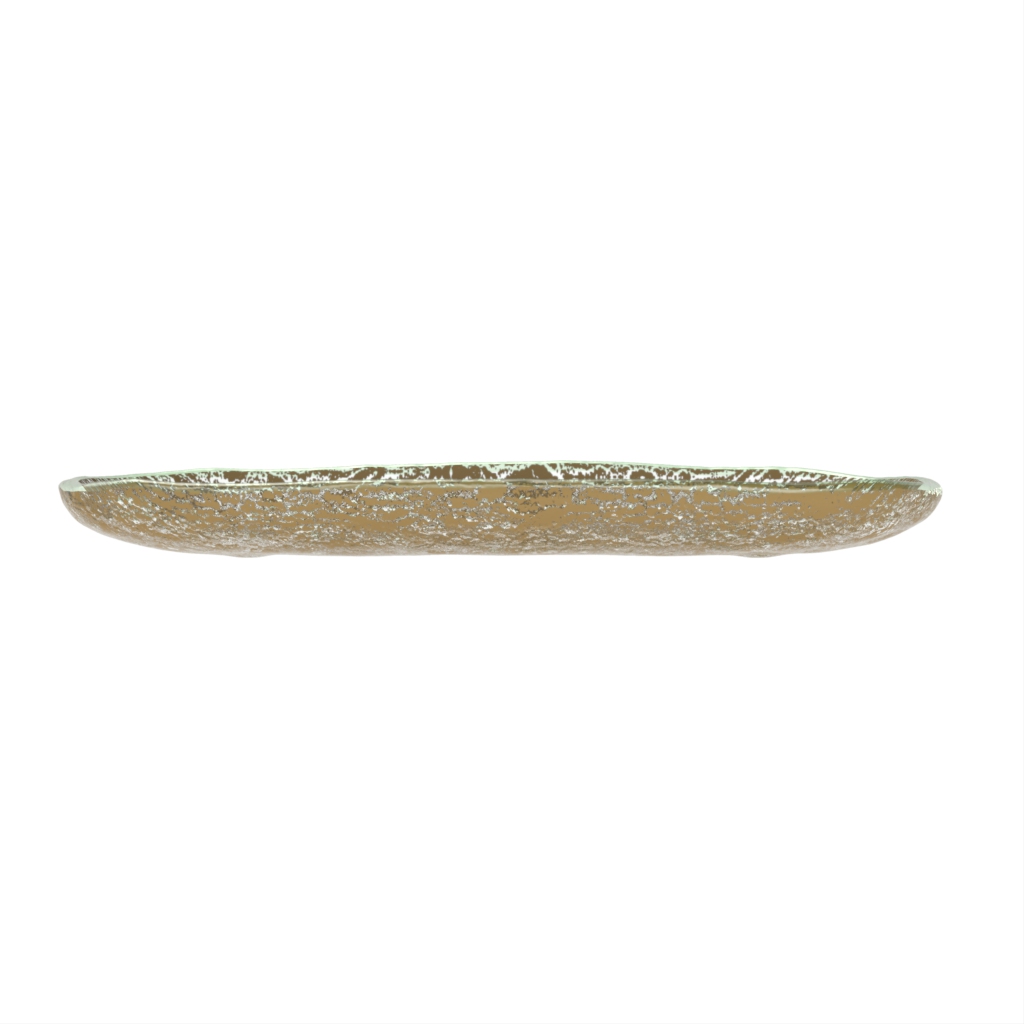 Oval Appetizer Plates - Side Plates | MyGlassStudio - Side View