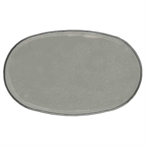 Oval Serving Platter - Buffet Serveware | MyGlassStudio - 3/4 View