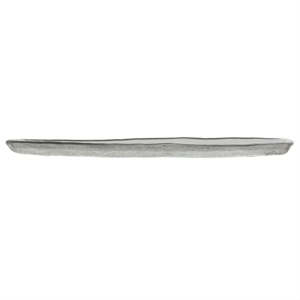 Oval Serving Platter - Buffet Serveware | MyGlassStudio - Side View