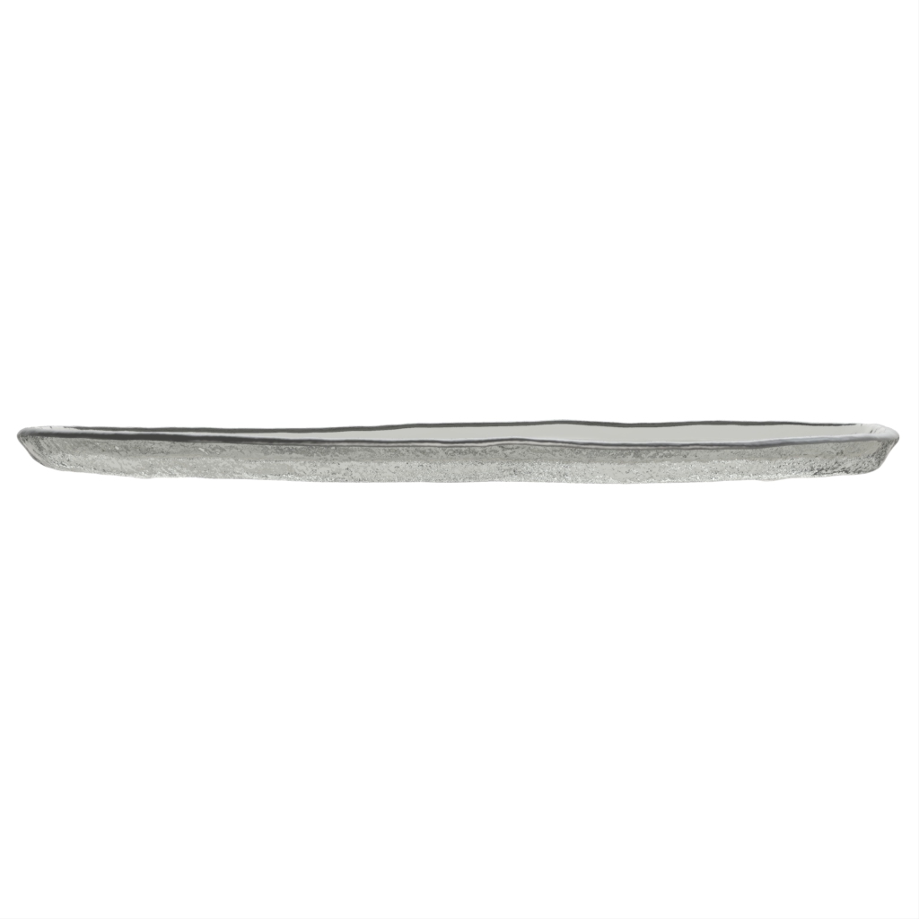 Oval Serving Platter - Buffet Serveware | MyGlassStudio - Side View