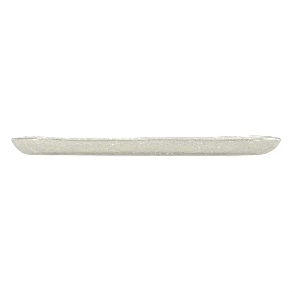Oval Serving Platter - Oblong Plates & Bowls | MyGlassStudio - Side View