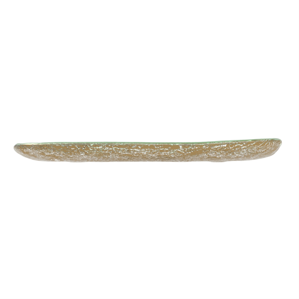 Oval Side Plates - Oblong Plates & Bowls | MyGlassStudio - Side View