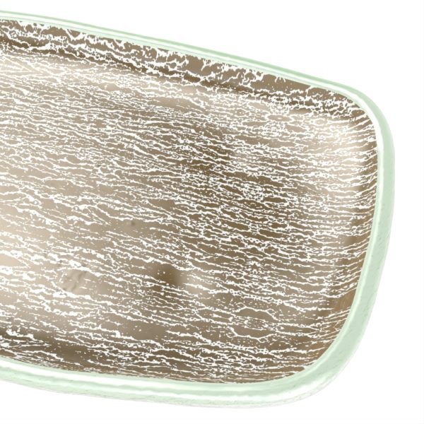 Oval Side Plates - Oblong Plates & Bowls | MyGlassStudio - Detail View