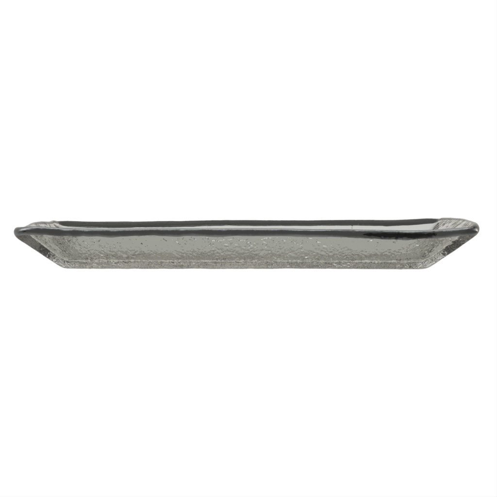 Rectangular Serving Platter - Buffet Serveware | MyGlassStudio - Side View
