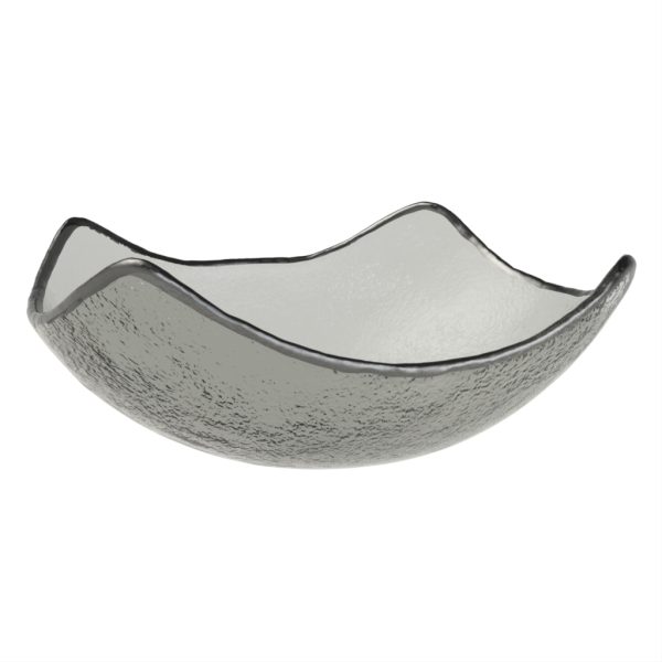Square Glass Bowl - Buffet Serveware | MyGlassStudio - 3/4 View