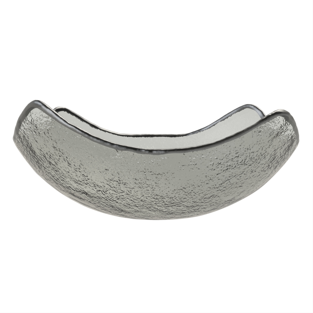 Square Glass Bowl - Buffet Serveware | MyGlassStudio - Side View