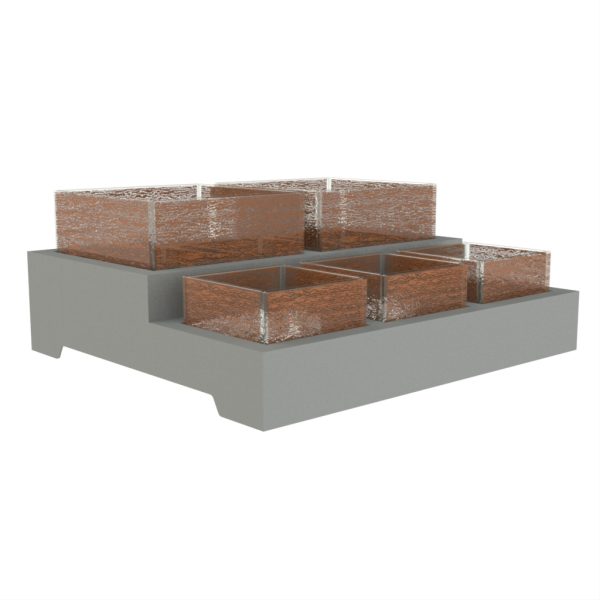 Serving Bowl With Stand - Serving Stands | MyGlassStudio - 3/4 View