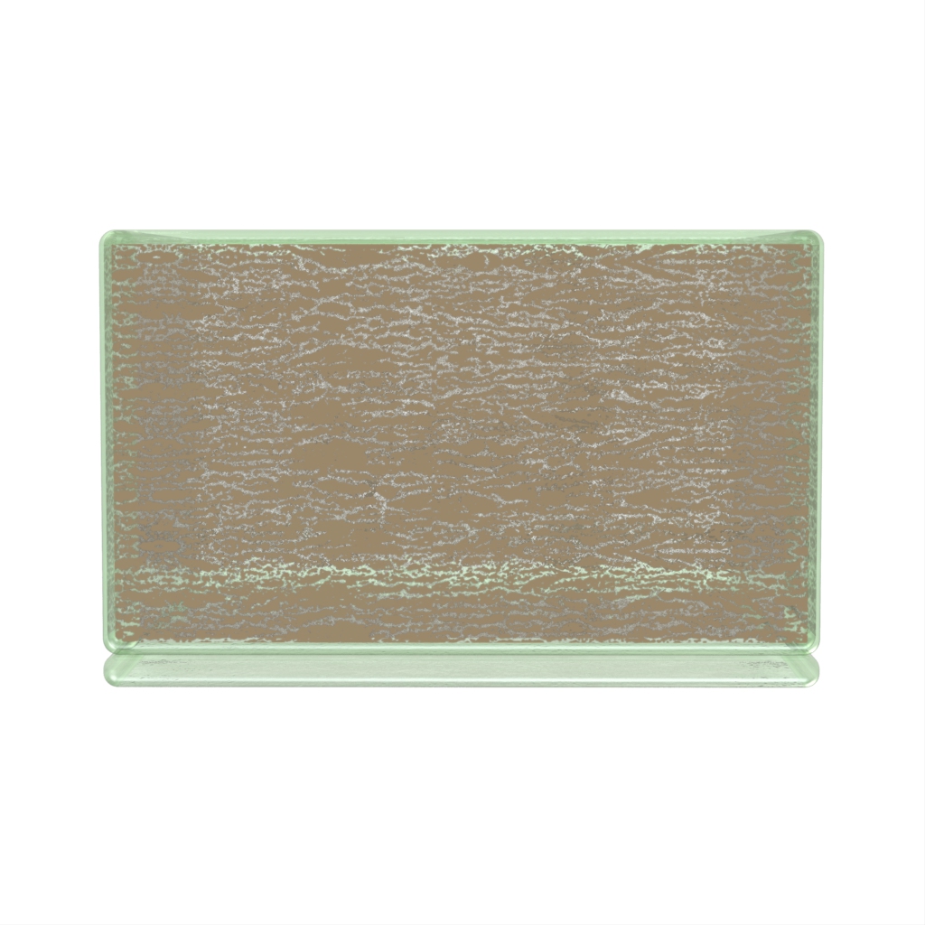 Square Glass Bowl - Buffet Serveware | MyGlassStudio - Side View